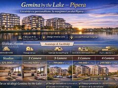 Pipera Gemina by the Lake - Pipera Plaza - Rond OMV  2 - 3  - 4 Camere